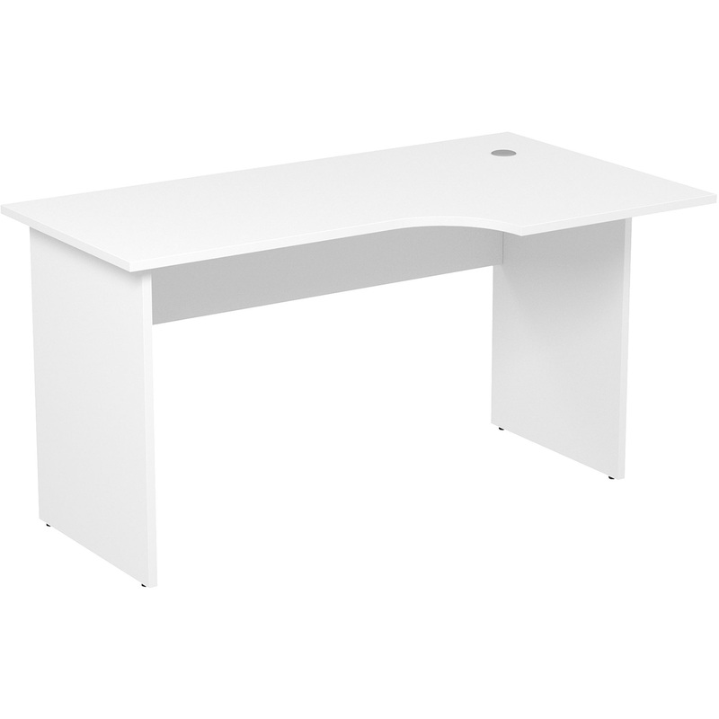 Изображение товара Стол криволинейный 2С.045 правый (белый, 1400х800х750 мм)