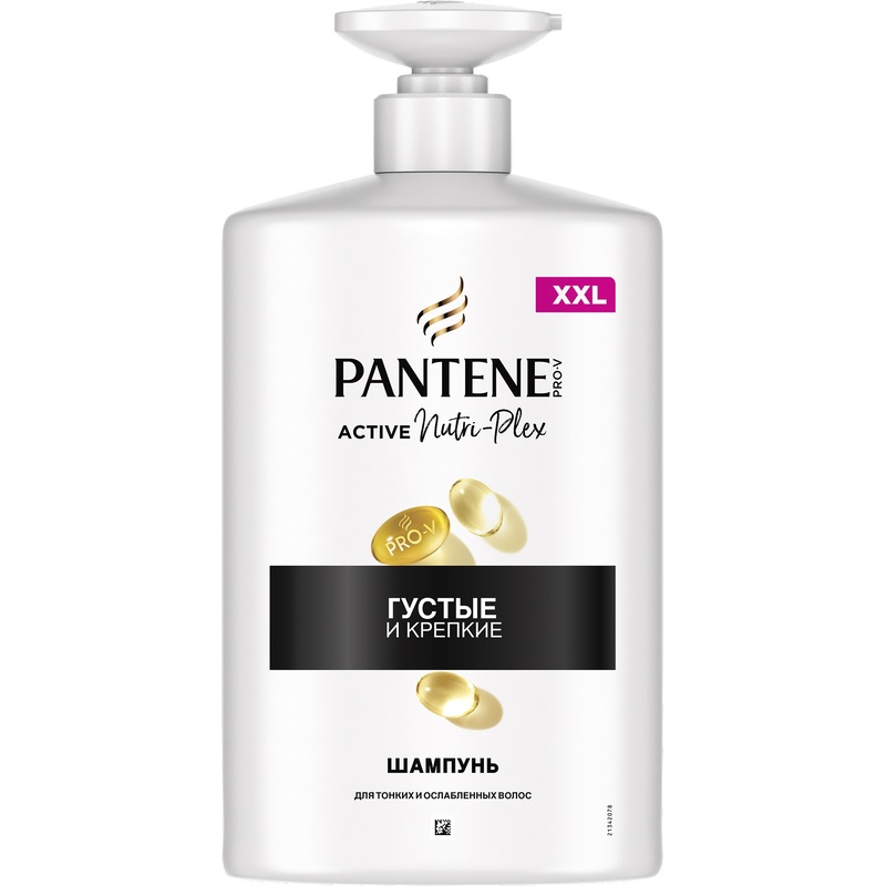 Изображение товара Шампунь Pantene Pro-V Густые и крепкие для тонких и поврежденных волос 900 мл