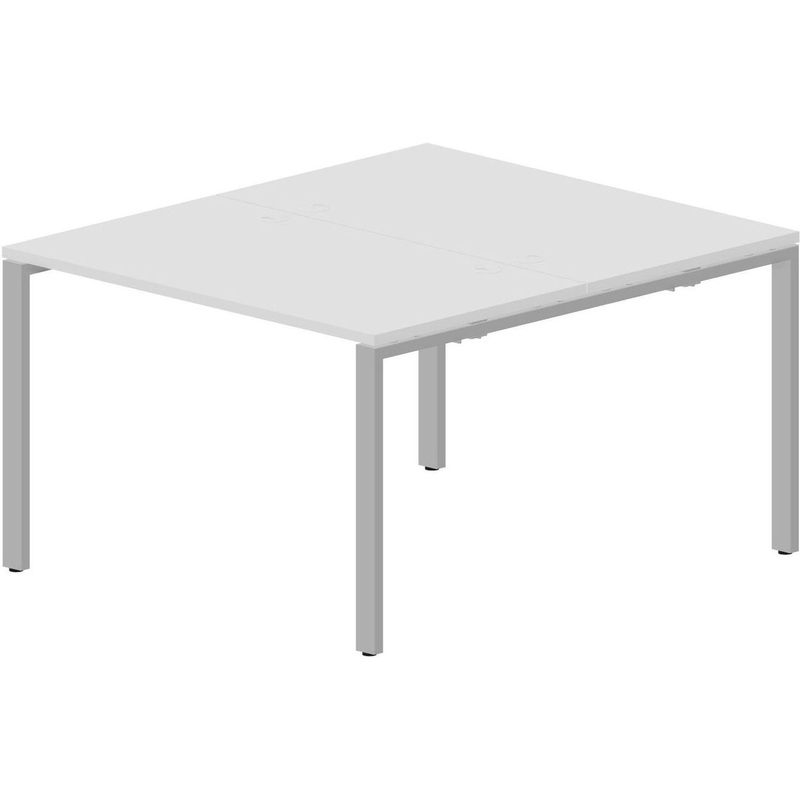 Изображение товара Письменный стол Strike STN2TG127BLAL белый 1180х1366х750 мм для офиса