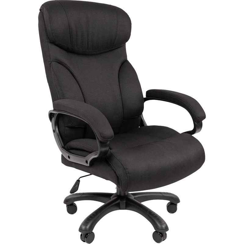 Изображение товара Кресло для руководителя Chairman 401 чёрное (ткань, пластик)