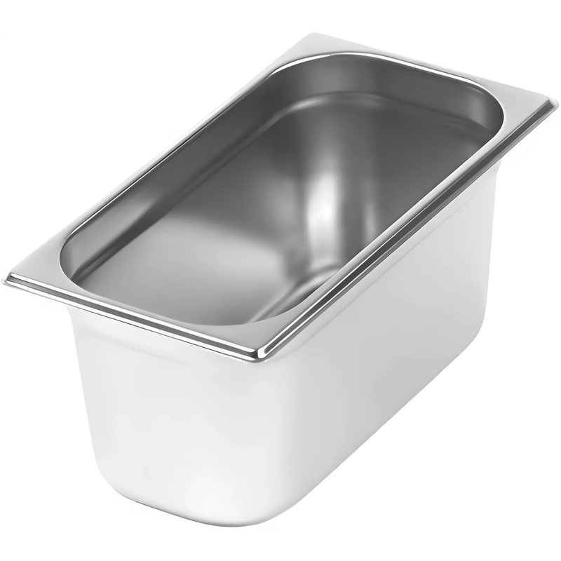 Изображение товара Гастроёмкость GN 1/3 из нержавеющей стали 32.5x17.6x15 см 5.7 л профессиональная кухонная посуда