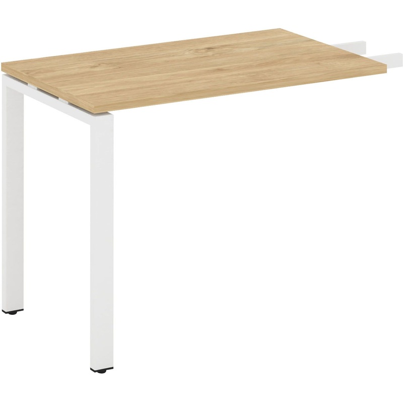 Изображение товара Приставка-брифинг SN-6P.BR-002 из ЛДСП и металла оттенка тиквуд светлый/белый