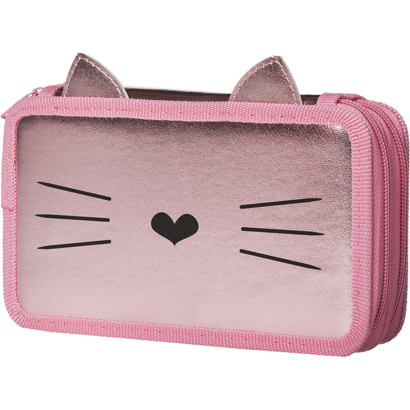 Изображение товара Пенал двухсекционный Комус Класс (№1 School) Kitty розовый