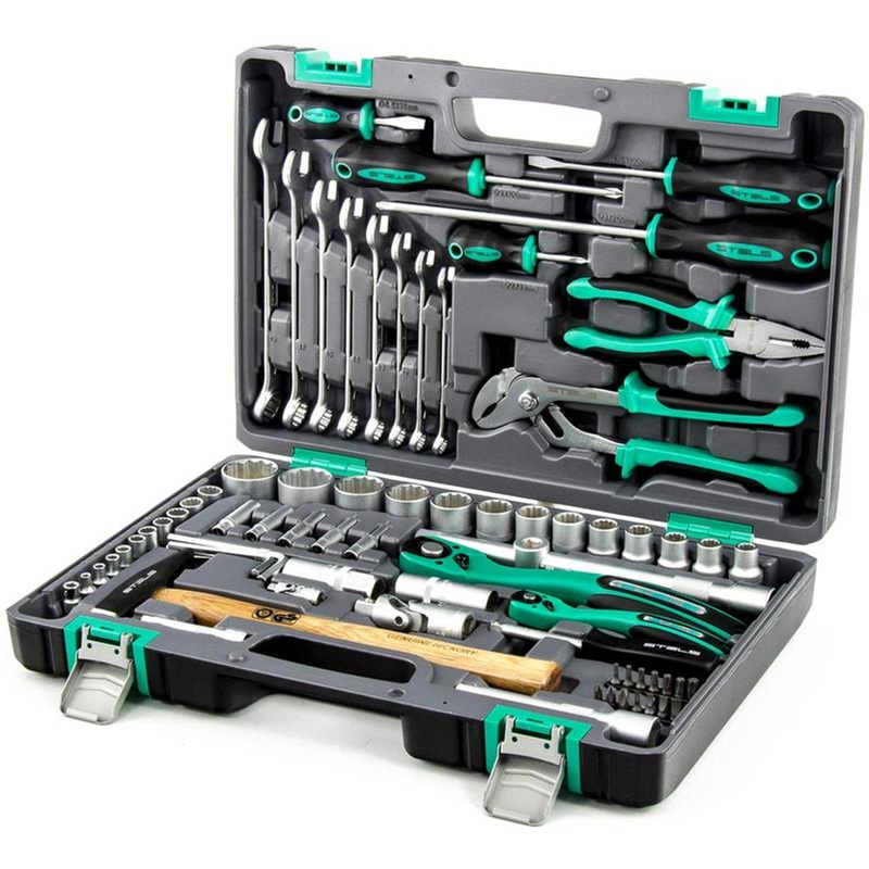 Изображение товара Универсальный набор инструментов Stels 76 предметов профессиональный кейс