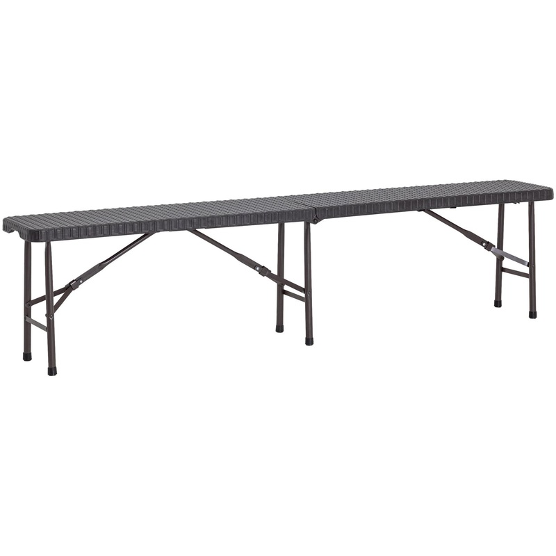 Изображение товара Скамья складная Кейт коричневая 1820x280x430 мм