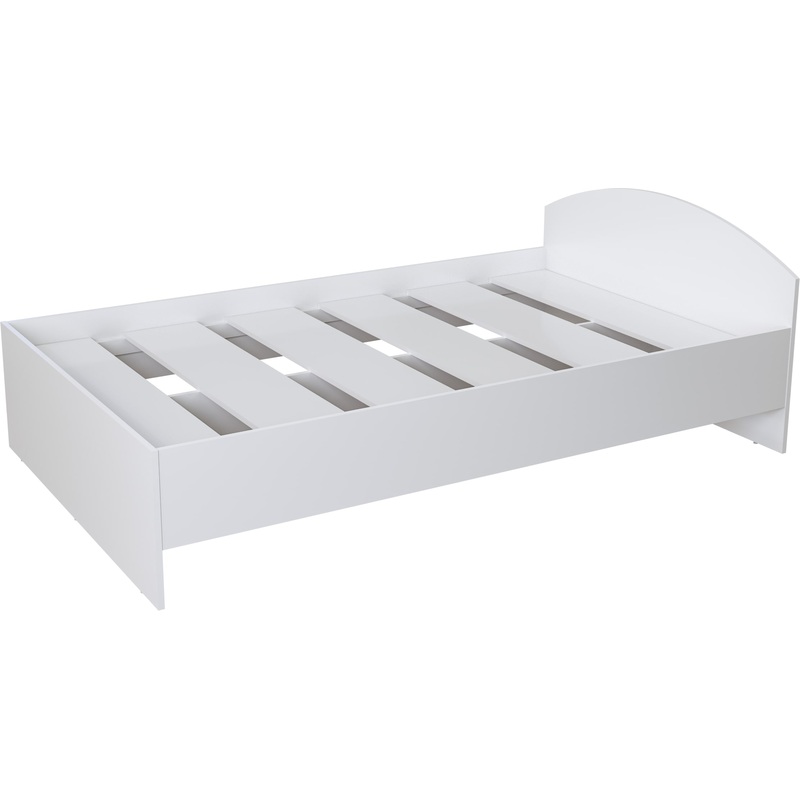 Изображение товара Кровать 1.5-спальная Север белый шагрень 2040х1240х700 мм