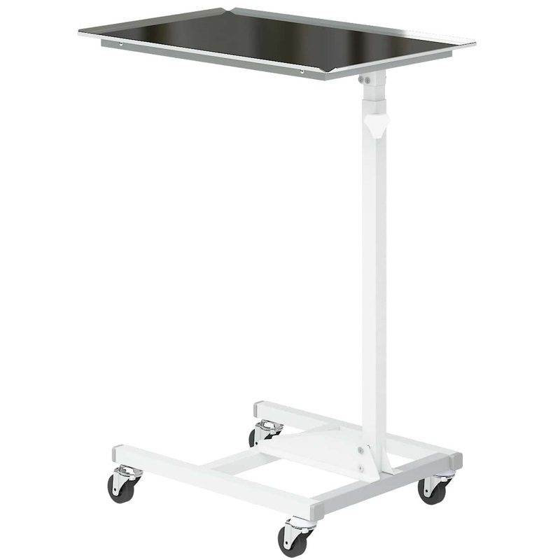 Изображение товара Медицинский стол СтМи-МСК/МСК-526 белый 600х400х1250 мм с регулировкой высоты