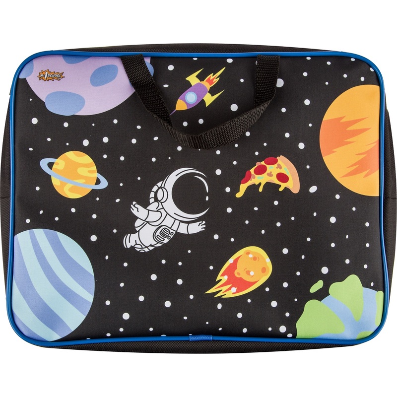 Изображение товара Папка для тетрадей Комус Класс Space time А4 полиэстер с 1 отделением на молнии с ручками