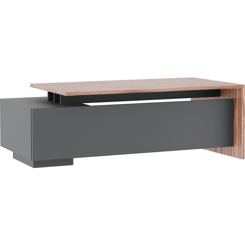 Изображение товара Письменный стол SS Dali 100 L DLI37210032L в цвете орех сахара/антрацит