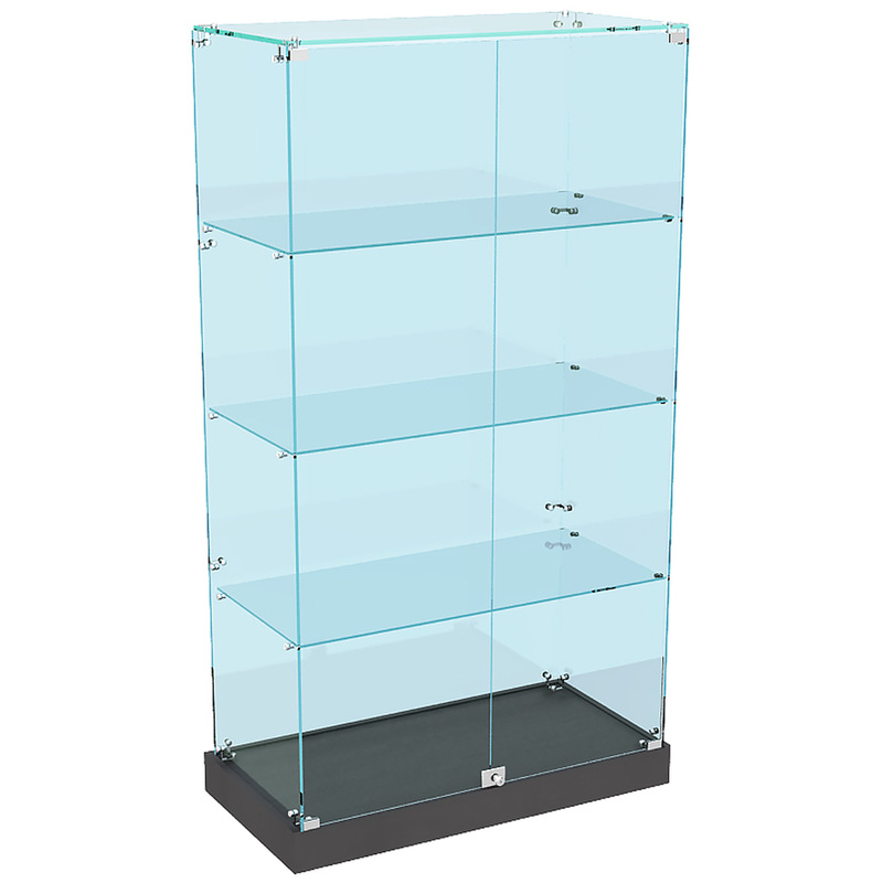 Изображение товара Витрина для товаров Истра 5 закрытая стекло венге прозрачная 900х450х1600 мм