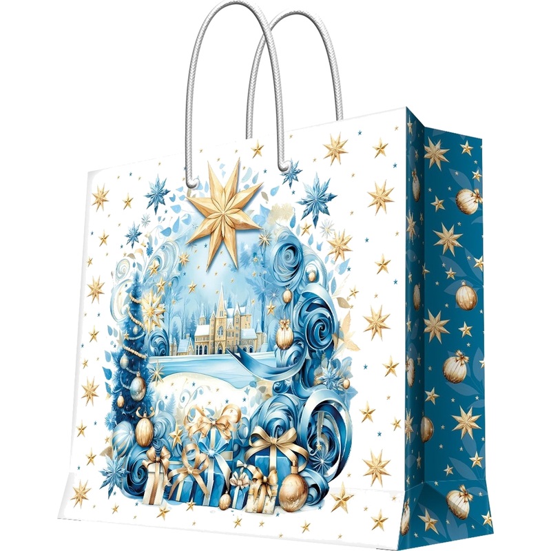 Изображение товара Подарочный ламинированный пакет Magic Pack 33x40.6x16 см праздничный