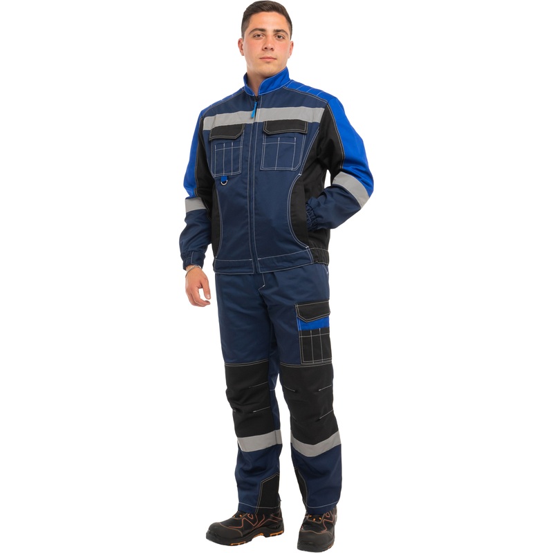 Изображение товара Костюм рабочий летний Формула Коттон-КПК синий/васильковый 60-62
