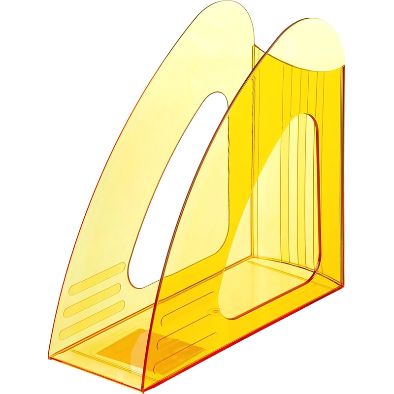 Изображение товара Лоток вертикальный для бумаг 90 мм Attache Bright Colours прозрачный желтый