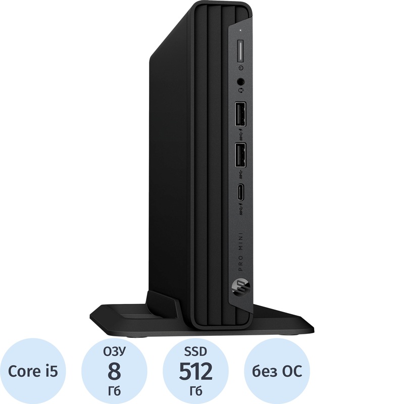 Изображение товара Мини ПК HP Pro Mini 400 G9 с процессором i5 и 8 ГБ ОП