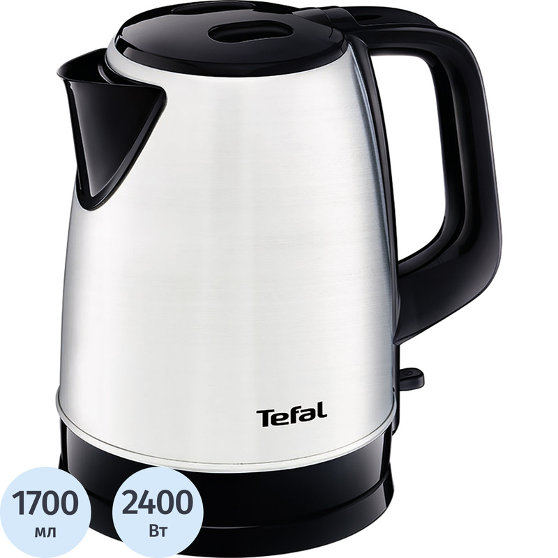 Изображение товара Электрический чайник Tefal KI150D30 серебристый 1.7л мощность 2400W