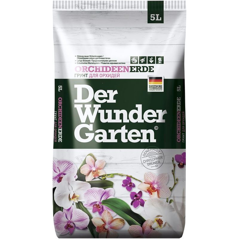 Изображение товара Грунт для орхидей Питэр Пит Der Wunder Garten 5 л готовый субстрат для эпифитных растений