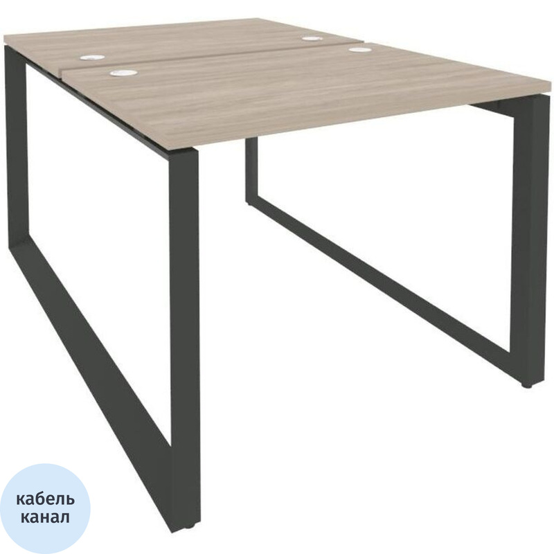 Изображение товара Рабочая станция на 2 рабочих места ONIX-О O.MO-D.RS-2.1.7 дуб аттик/антрацит Россия
