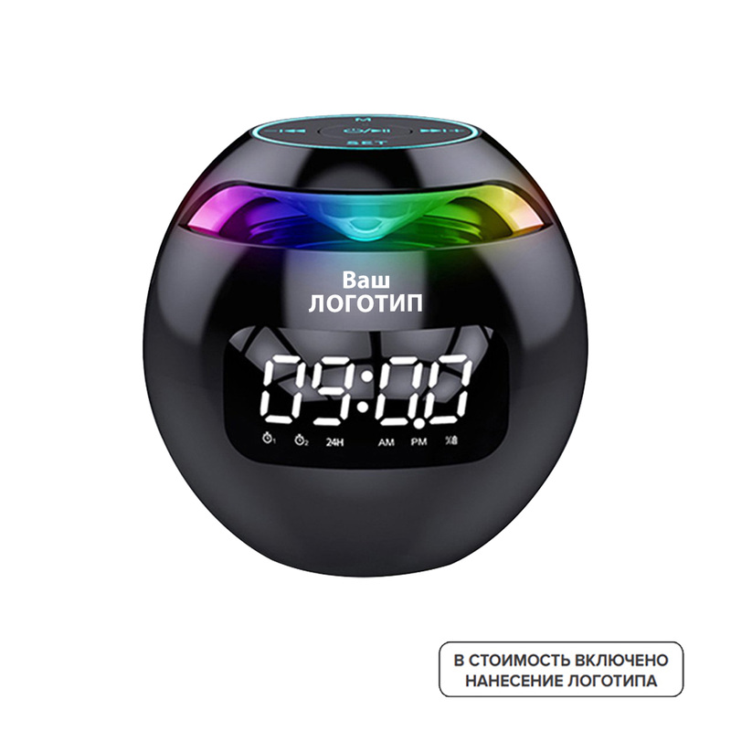 Изображение товара Беспроводная Bluetooth колонка Forza с подсветкой и радиоприемником черная