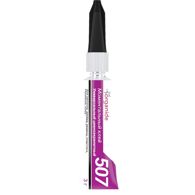 Изображение товара Клей универсальный Organide 507 3 г для быстрого склеивания