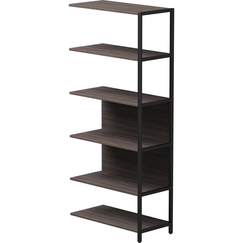 Изображение товара Полустеллаж для документов EVO 254H009DK9005 дуб пасадена/чёрный 805х385х1840 мм