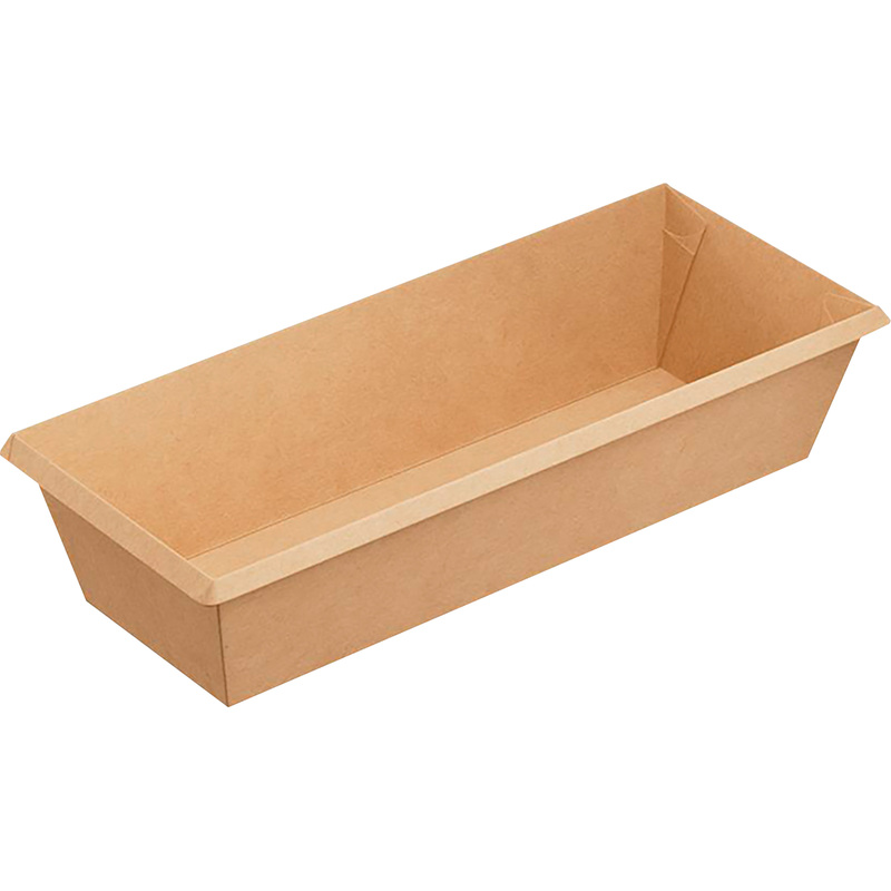 Изображение товара Бумажный контейнер без крышки 700 мл крафт 190x60x50 мм упаковка 450 шт