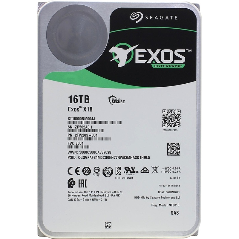 Изображение товара Жёсткий диск Seagate Exos X18 16 ТБ для серверов