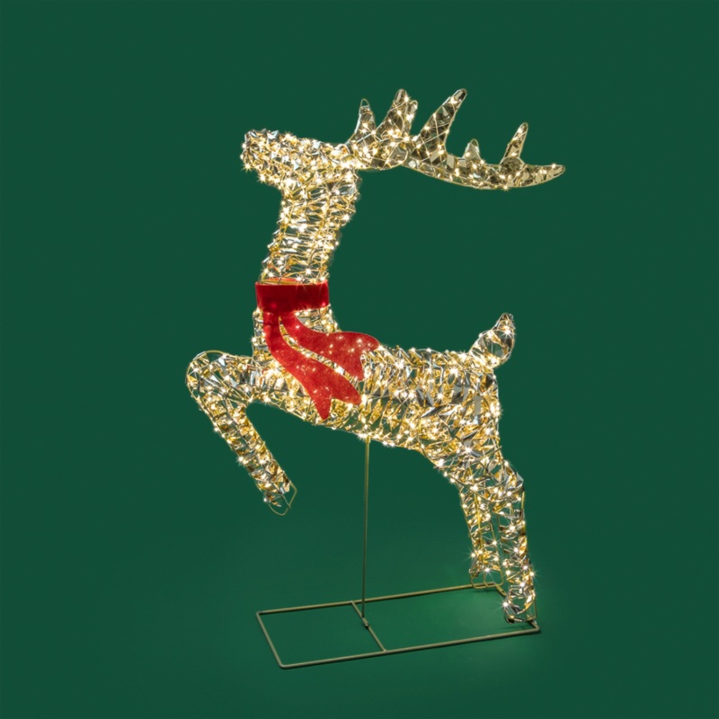 Изображение товара Светодиодная фигурка бегущий олень 3D тёплый белый Neon-Night