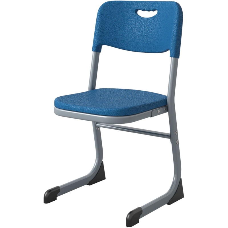 Изображение товара Учебный стул Комус Мебель для школьников синий и серый, высота 780 мм