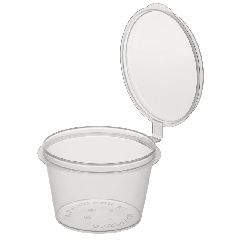 Изображение товара Одноразовый соусник 30 мл с крышкой, 1920 шт в упаковке, Россия