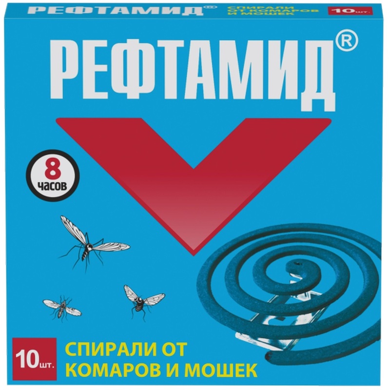 Изображение товара Спираль от комаров и мошек Рефтамид 10 штук