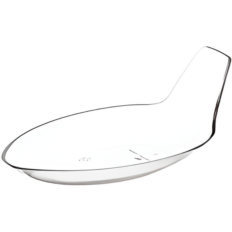 Изображение товара Форма фуршетная Аэроснаб Листок 25 мл 75х45 мм прозрачная (400 штук в упаковке)