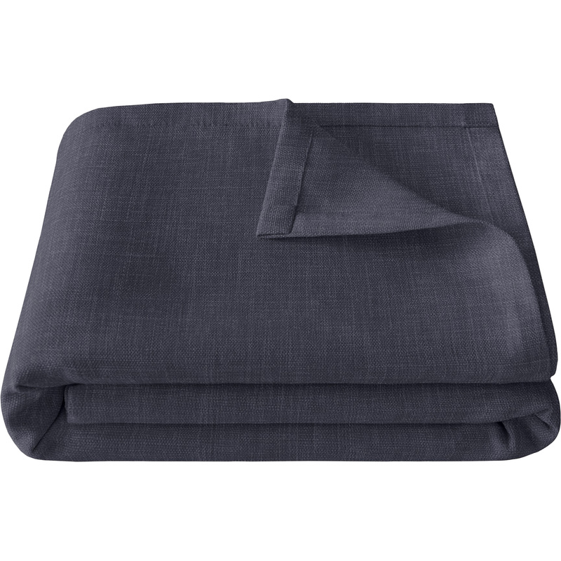 Изображение товара Покрывало Волшебная ночь рогожка 140x220 серо-синее для спальни и гостиной