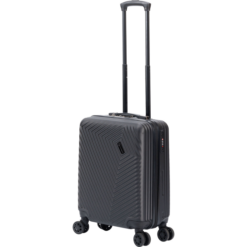 Изображение товара Чемодан Torber Lama размер S из ABS-пластика черный для коротких поездок