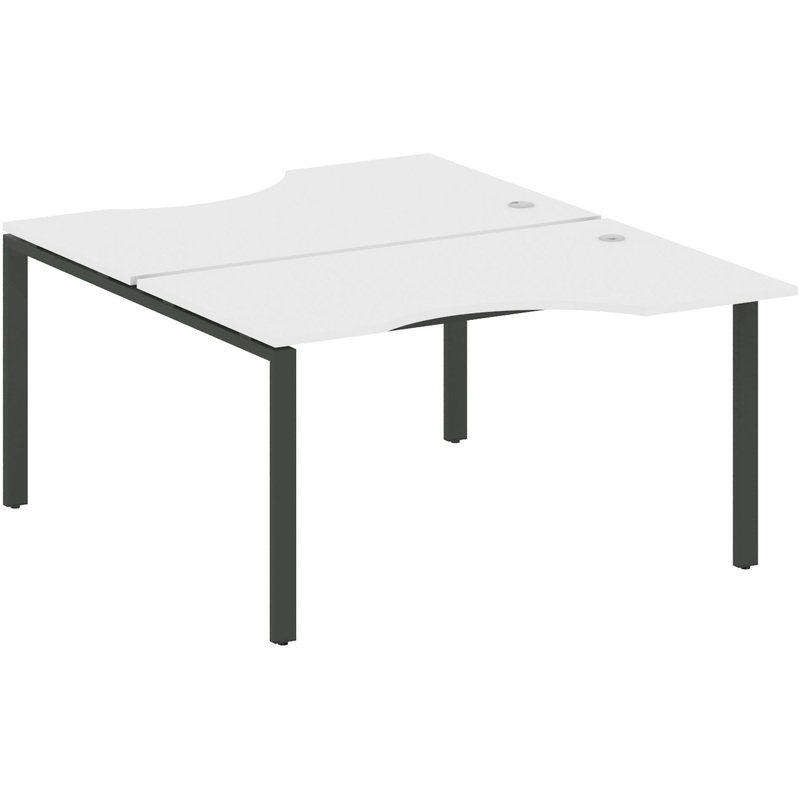 Изображение товара Стол-бенч Metal System БП.РАС-СА-2.2 Белый/Антрацит 1400x1835x750