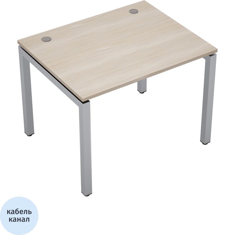 Изображение товара Стол прямой Avance 6М.587 с кабель-каналом и регулируемыми опорами