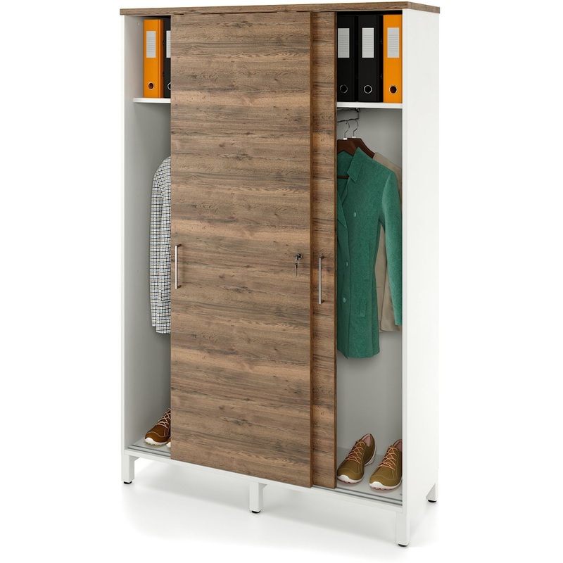 Изображение товара Шкаф для одежды Zamm Формат 11777 дуб галифакс олово 1200х414х1905 мм