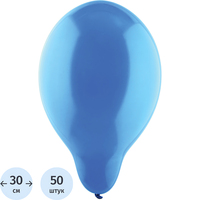 Набор шаров воздушных Belbal Пастель Экстра Mid Blue 30 см (50 штук в  упаковке)