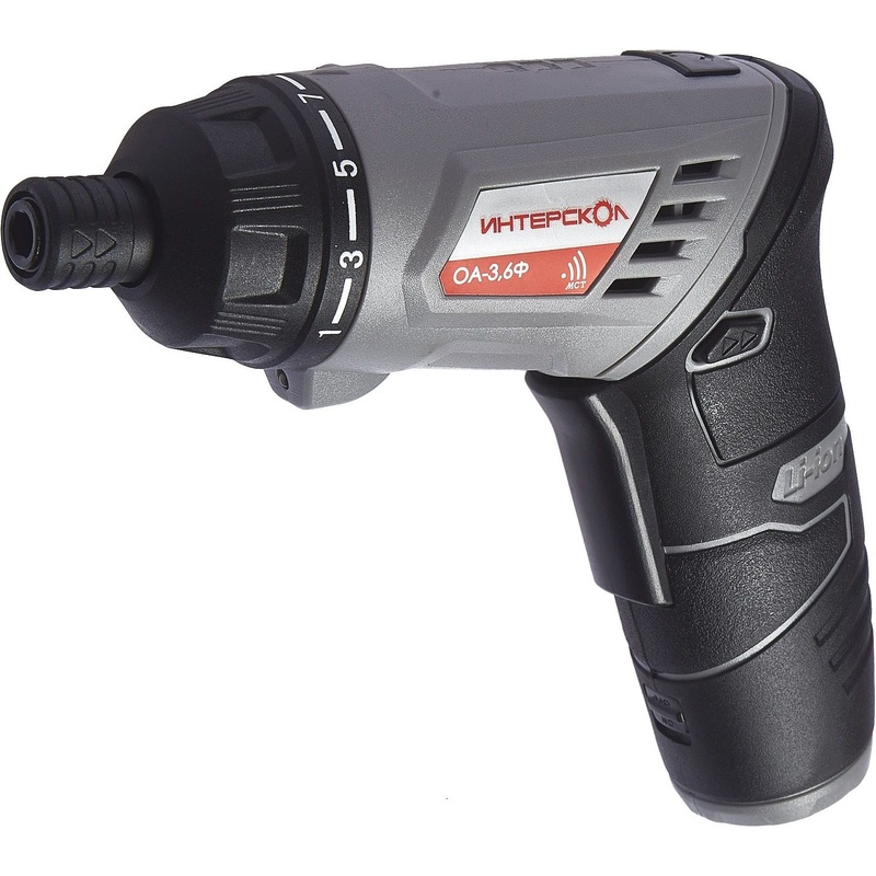 Изображение товара Аккумуляторная отвертка Интерскол ОА-3.6Ф с набором насадок и подсветкой