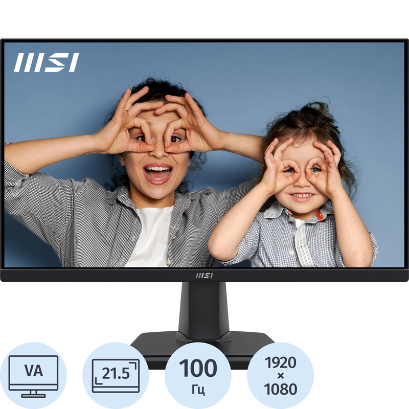Изображение товара Монитор 21.5" MSI Pro MP225V чёрный (9S6-3PE0CM-015) Изображение товара Монитор 21.5" MSI Pro MP225V чёрный (9S6-3PE0CM-015)
