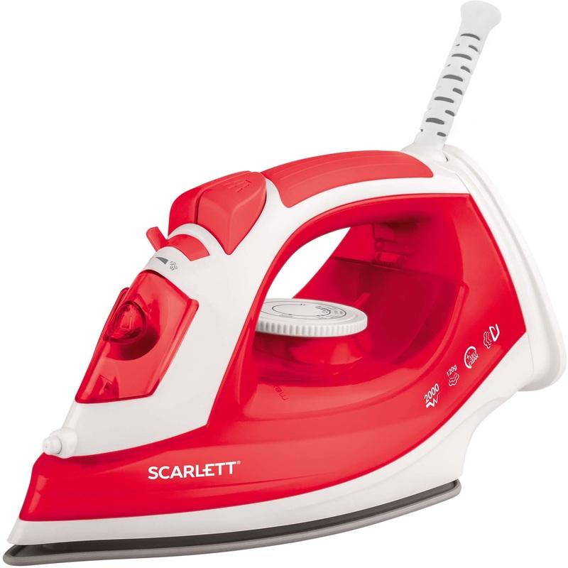 Изображение товара Утюг Scarlett SC-SI30P15 красный с вертикальным отпариванием