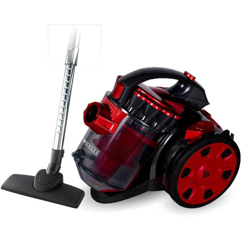 Изображение товара Пылесос Kelli KL-8005 стандартный красный с контейнером Изображение товара Пылесос Kelli KL-8005 стандартный красный с контейнером