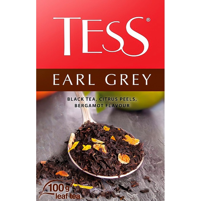 Изображение товара Чай Tess Earl Grey 100 г черный бергамот цедра цитрусовых