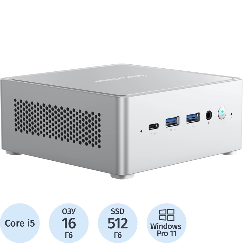 Изображение товара Неттоп Minisforum Venus NAB6LITE Core i5 12600H 16ГБ SSD 512ГБ Windows 11 Pro белый