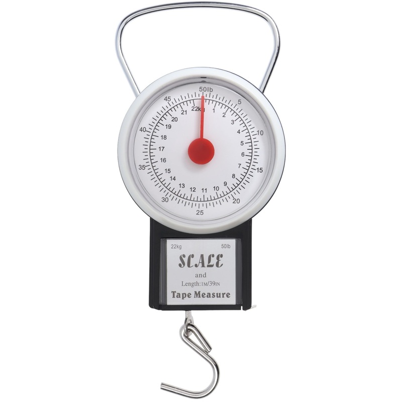 Изображение товара Механические весы безмен Luazon Home до 22 кг с встроенной рулеткой