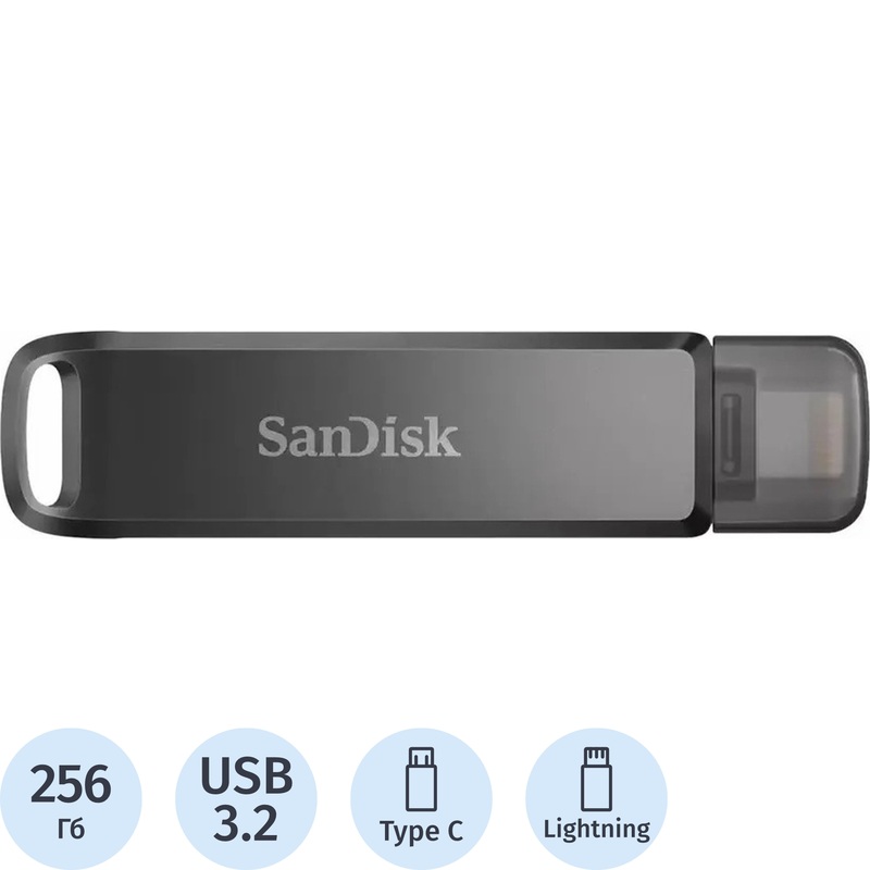 Изображение товара Флешка USB 3.2 256 ГБ SanDisk iXpand Luxe SDIX70N-256G-GN6NE