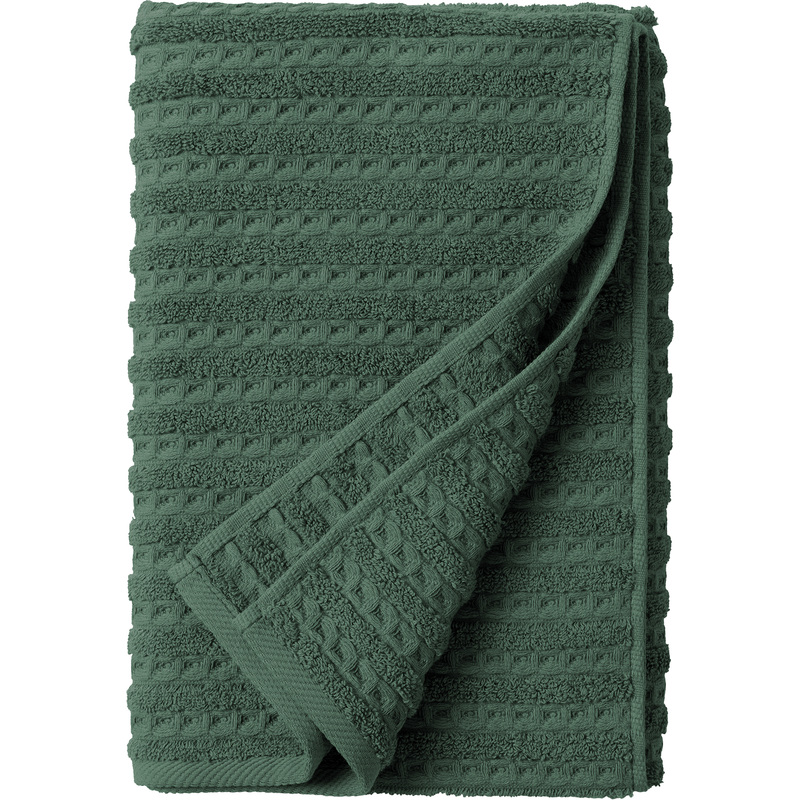 Изображение товара Полотенце махровое Pique texture 70x140 см 430 г/кв.м зелёное