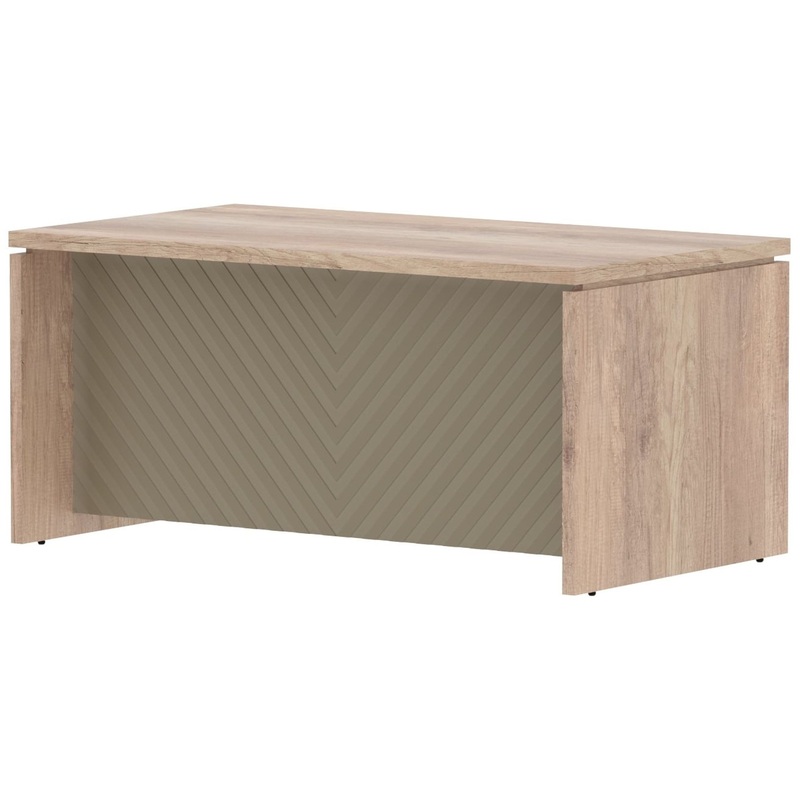 Изображение товара Стол руководителя письменный Torr Lux (дуб каньон/капучино, 1600х900х750 мм)