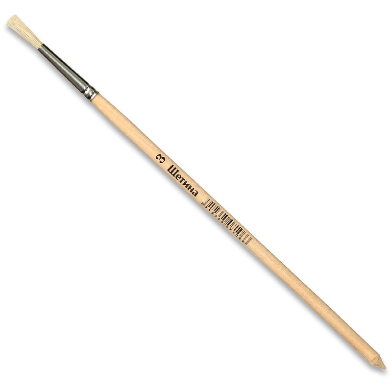 Изображение товара Кисть Комус Класс (№1 School) круглая щетина №3