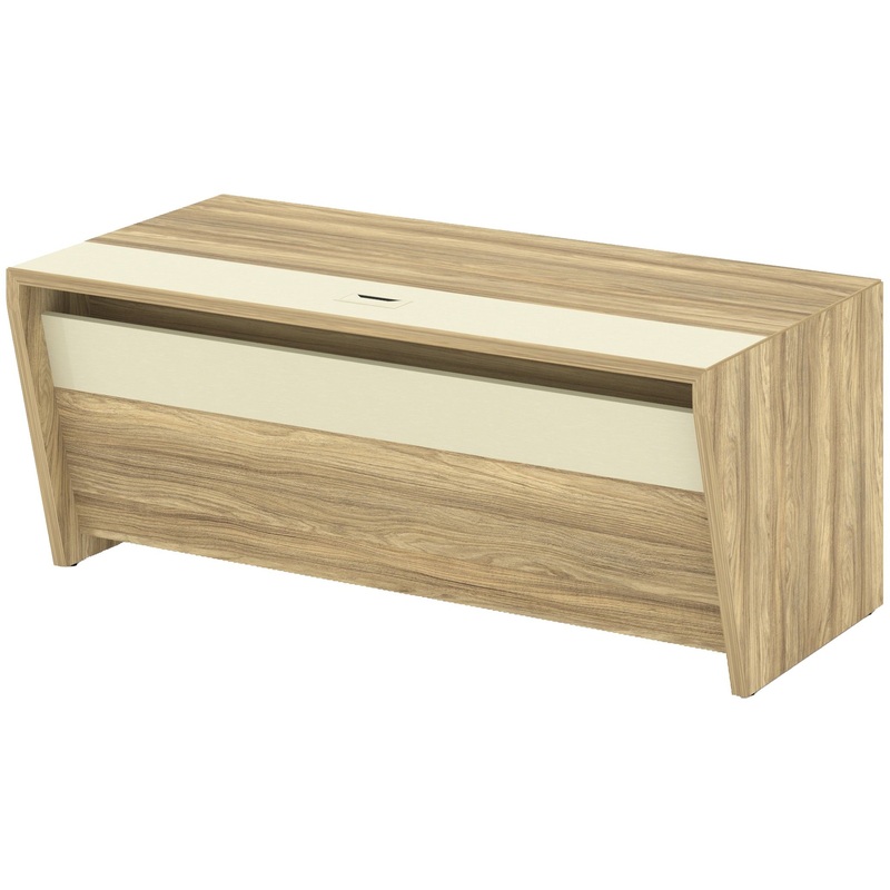 Изображение товара Офисный прямой стол Corner COR.SR-18 гикори песочный/ваниль 1800х900х750 мм