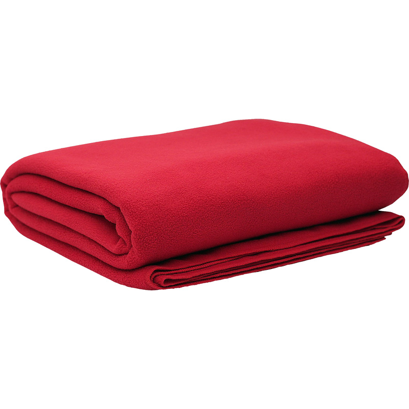 Изображение товара Плед флис 150х200 см красный мягкий теплый для дома и туризма